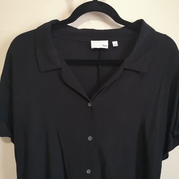 Aritzia Wilfred Free Black Button Down Dress - Picture 6 of 8